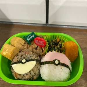 ポケモン弁当＊モンスターボールおにぎり